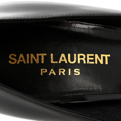 Saint Laurent Patent Classic Paris 105 Escarpin Pumps 36 Black 8 of 11