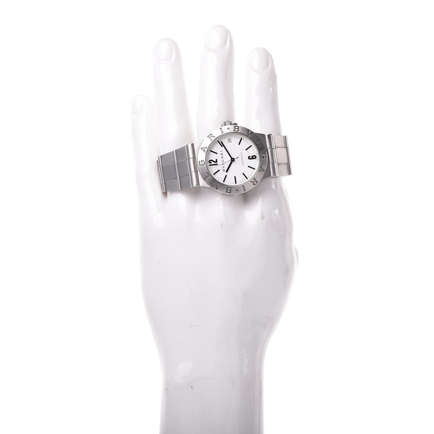 Bulgari Stainless Steel 35mm Diagono Automatic Watch 2 of 8