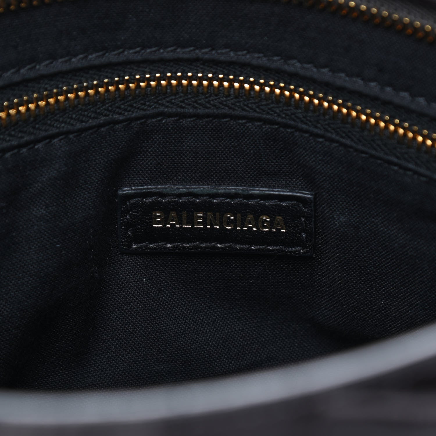 Balenciaga Shiny Supple Calfskin Crocodile Embossed Gold Metallic Edge Hardware S City Dark Grey 8 of 9