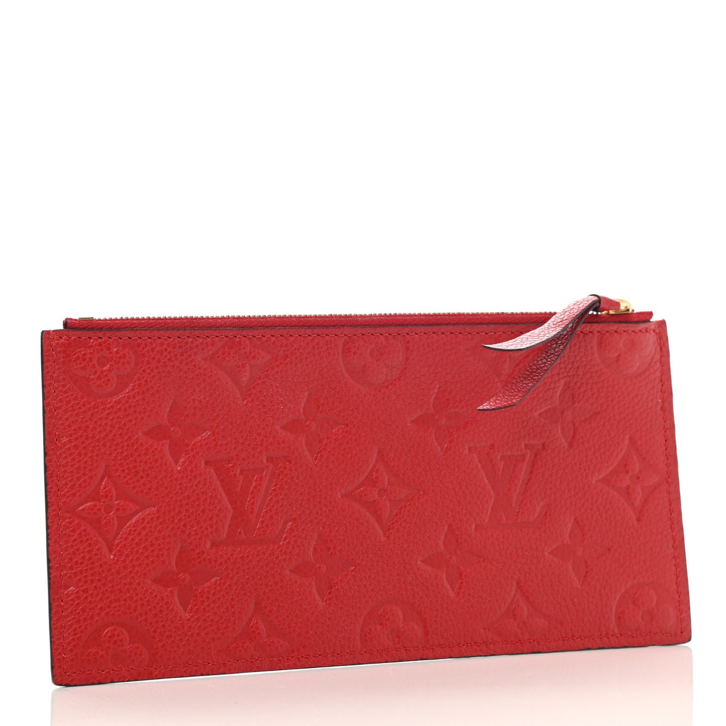 Empreinte Felicie Chain Wallet Zippered Insert Cherry