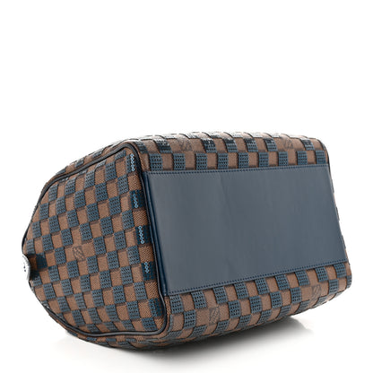 Louis Vuitton Damier Paillettes Speedy 30 Blue 4 of 13