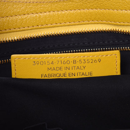 Balenciaga Chevre Silver Metallic Edge Hardware City Jaune Epi 8 of 11