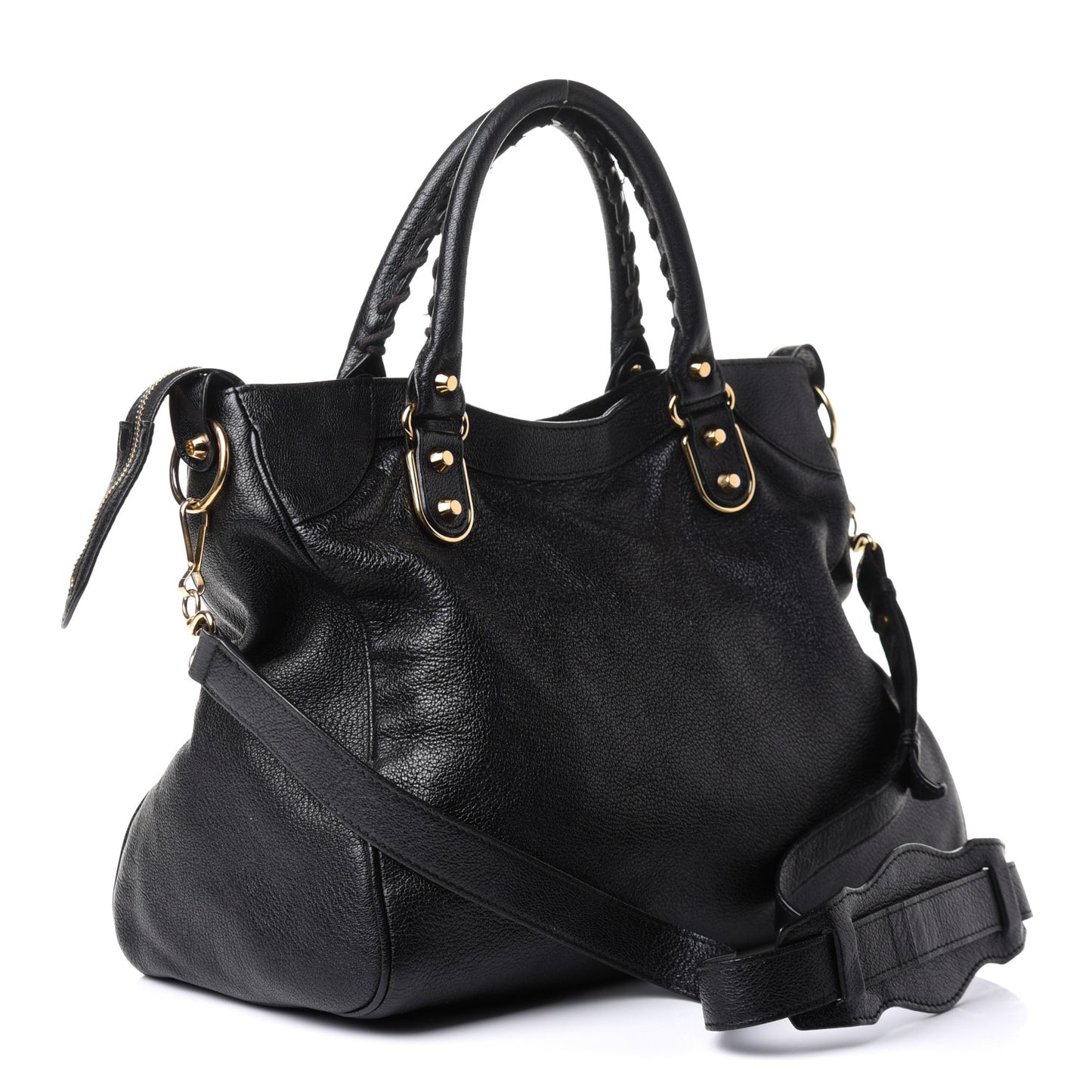 Chevre Gold Metallic Edge Hardware Velo Black