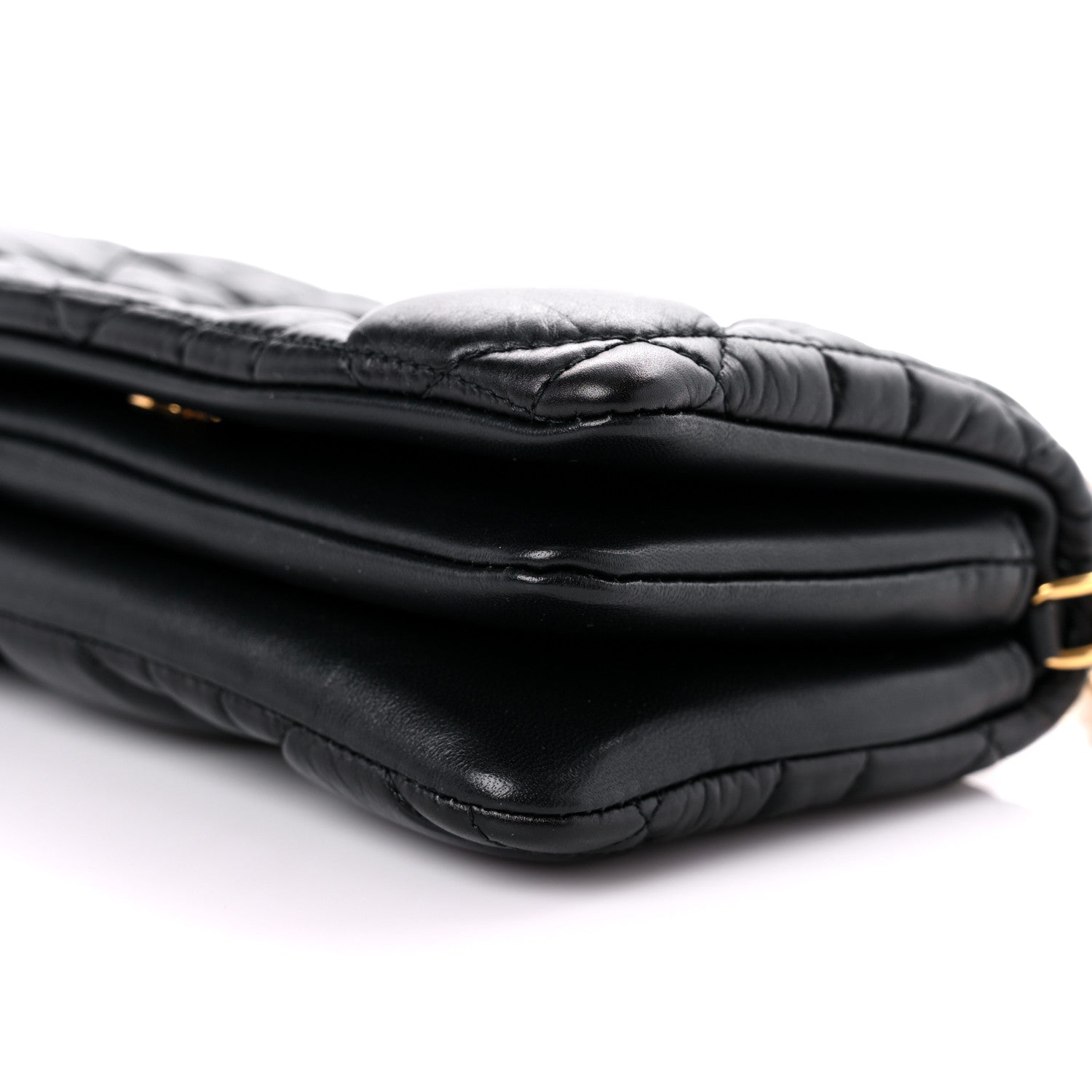 Christian Dior Calfskin Macrocannage Mini Caro Bag Black 7 of 7