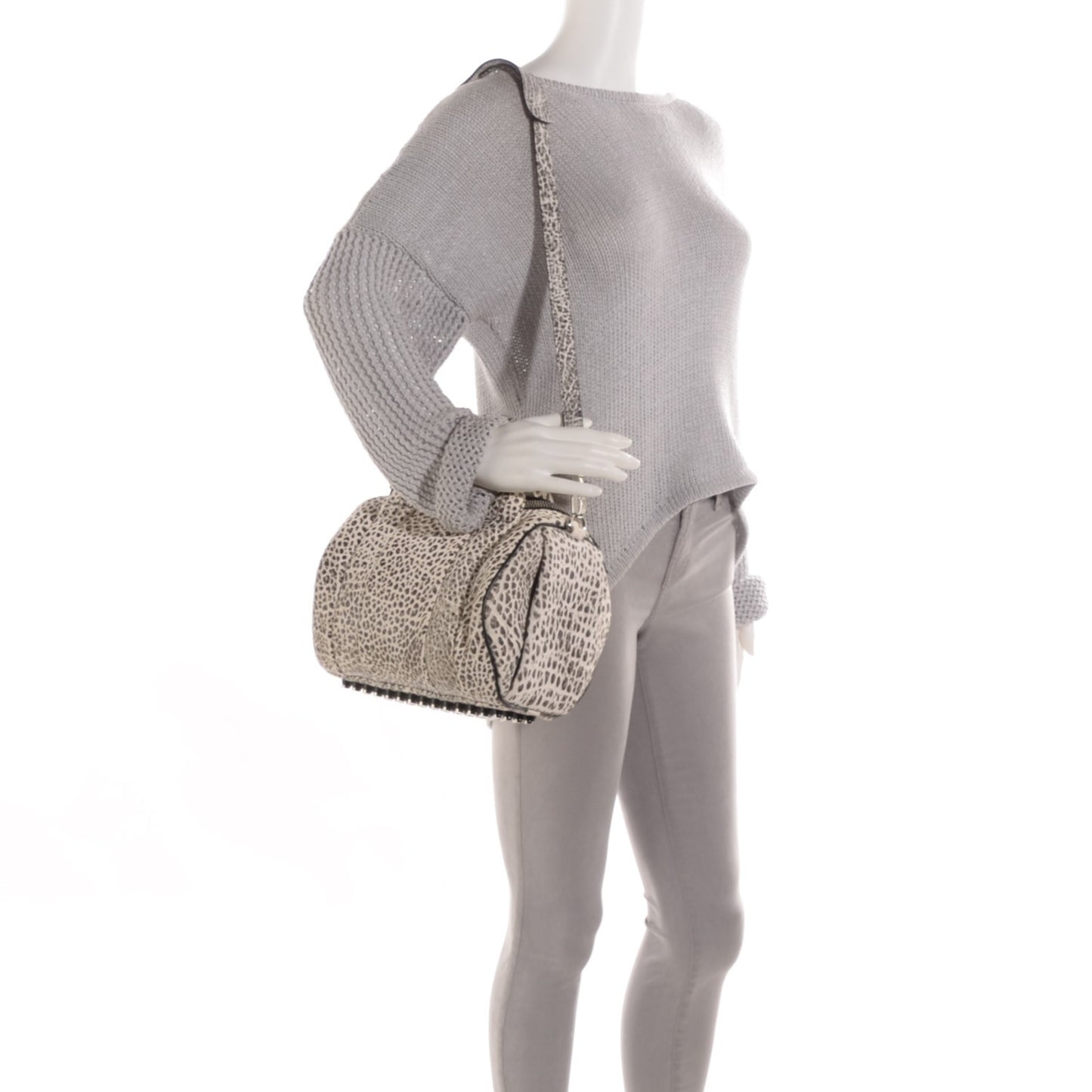 Pebbled Lambskin Rockie Dumbo Silver