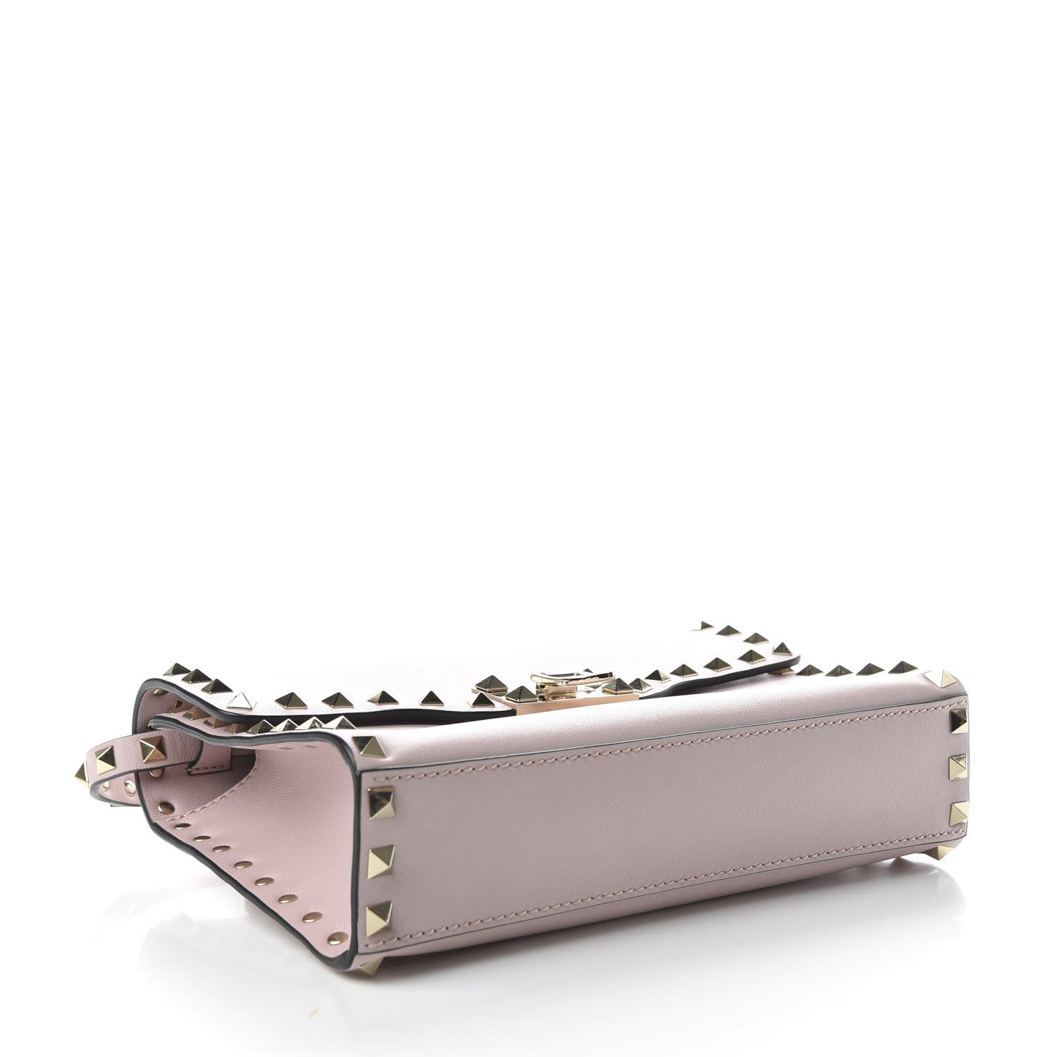 Valentino Garavani Vitello Medium Rockstud Flip Lock Crossbody Bag Poudre 4 of 9
