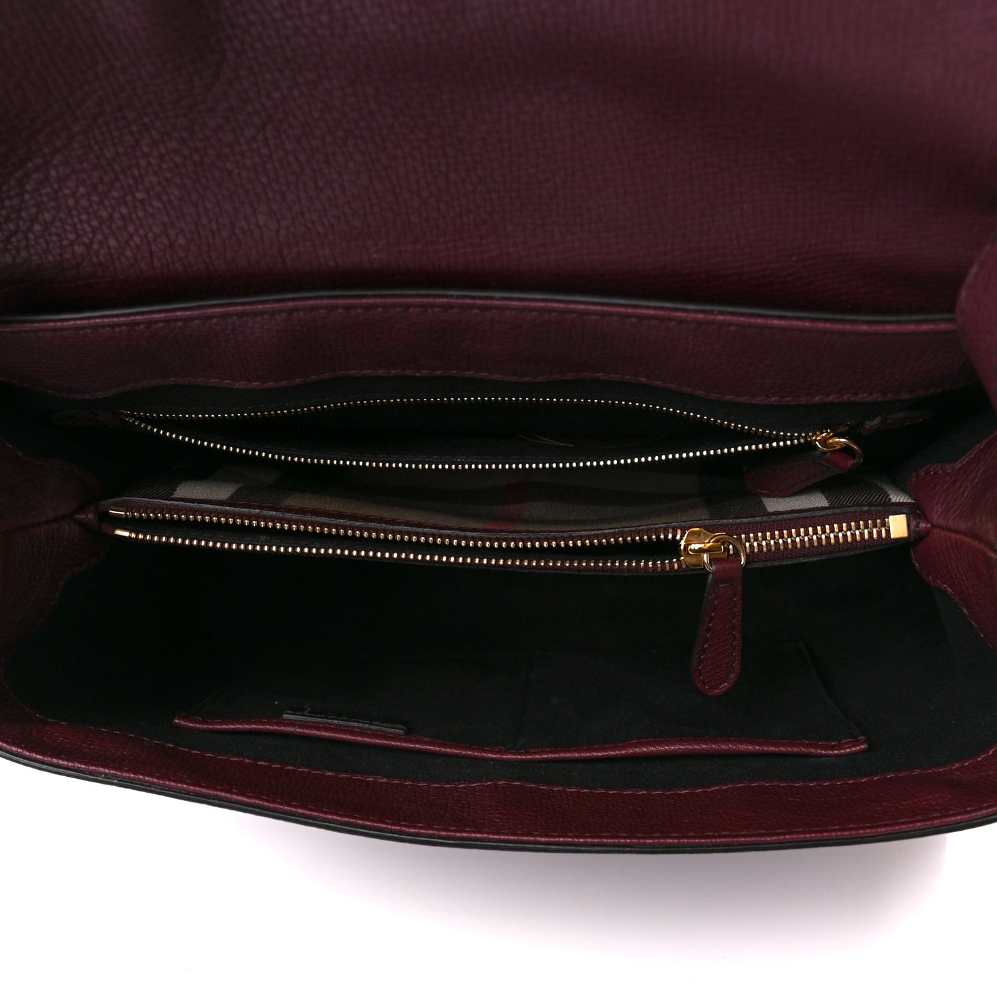 Derby Calfskin House Check Medium Camberley Burgundy