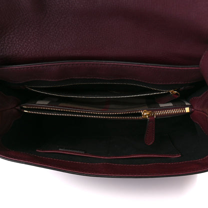 Burberry Derby Calfskin House Check Medium Camberley Burgundy 5 of 13