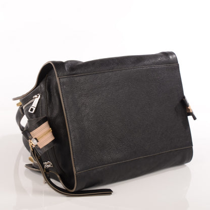 Chloe Grained Goatskin Large Dalston Satchel Black 4 of 7