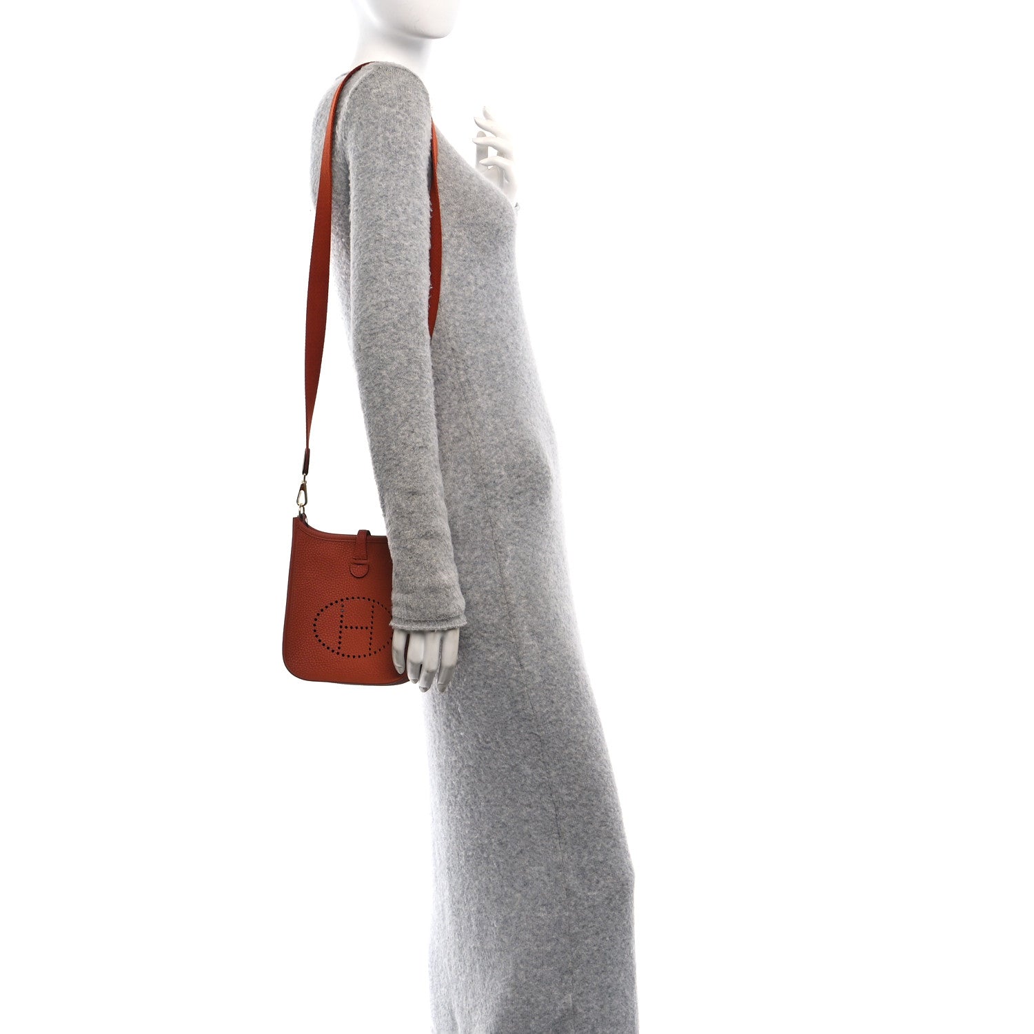 Hermes Taurillon Clemence Amazone Evelyne TPM Cuivre 2 of 11