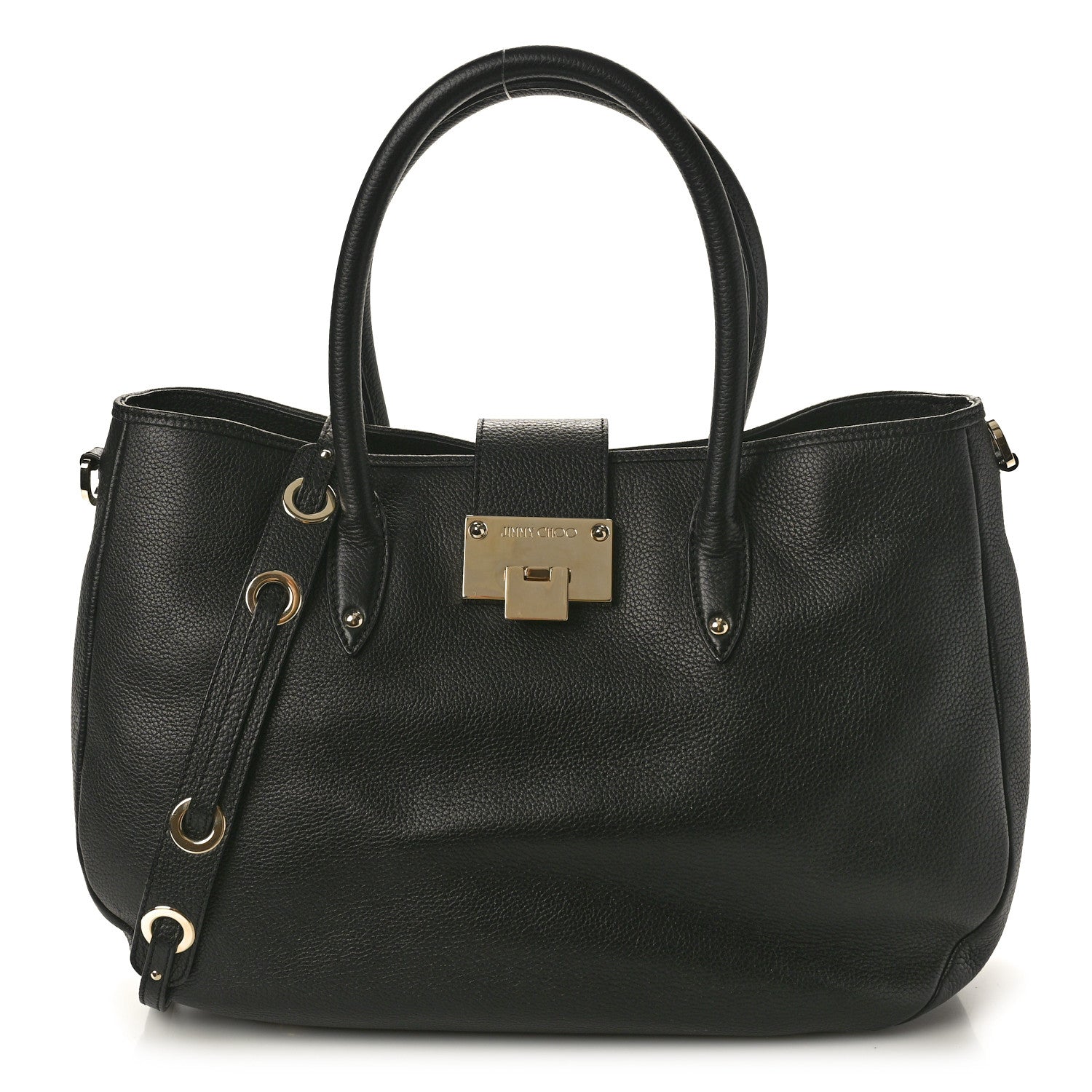 Jimmy Choo Grainy Calf Rania Black 1 of 9