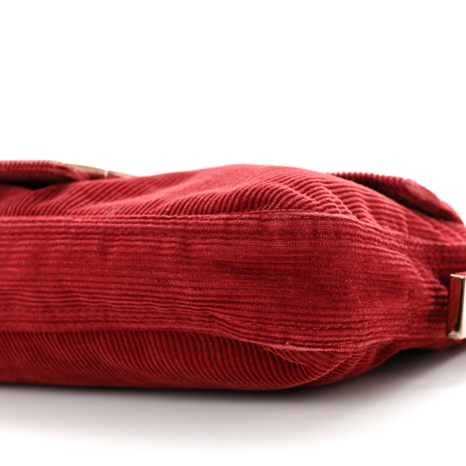 Fendi Corduroy Baguette Rosso 9 of 10