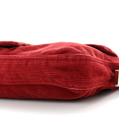 Fendi Corduroy Baguette Rosso 9 of 10