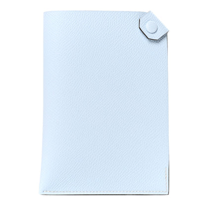 Hermes Epsom Tarmac PM Passport Holder Bleu Brume 1 of 4