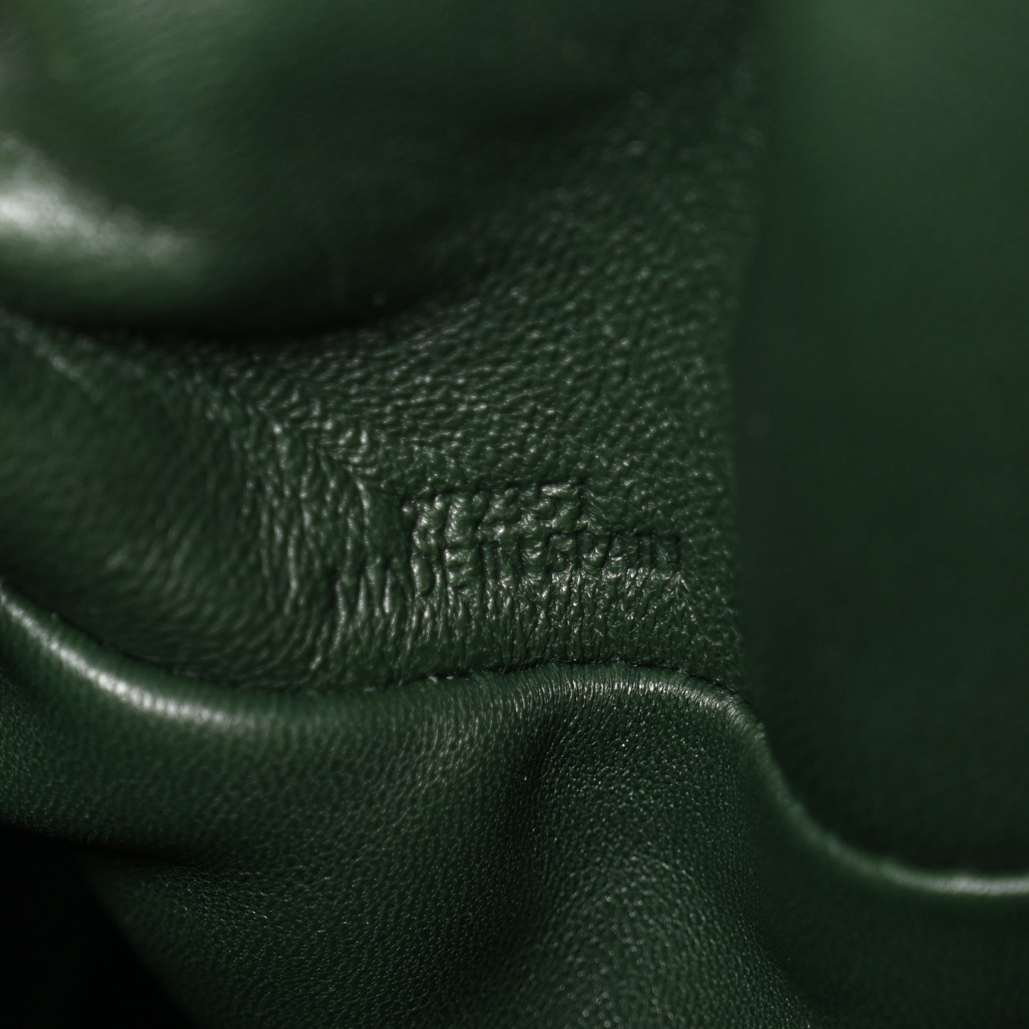 Calfskin Quilted Flamenco Knot Clutch Verde