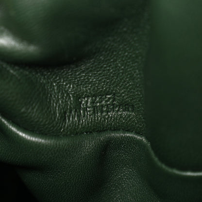 Loewe Calfskin Quilted Flamenco Knot Clutch Verde 7 of 10