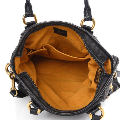 Louis Vuitton Denim Neo Cabby MM Black 5 of 9