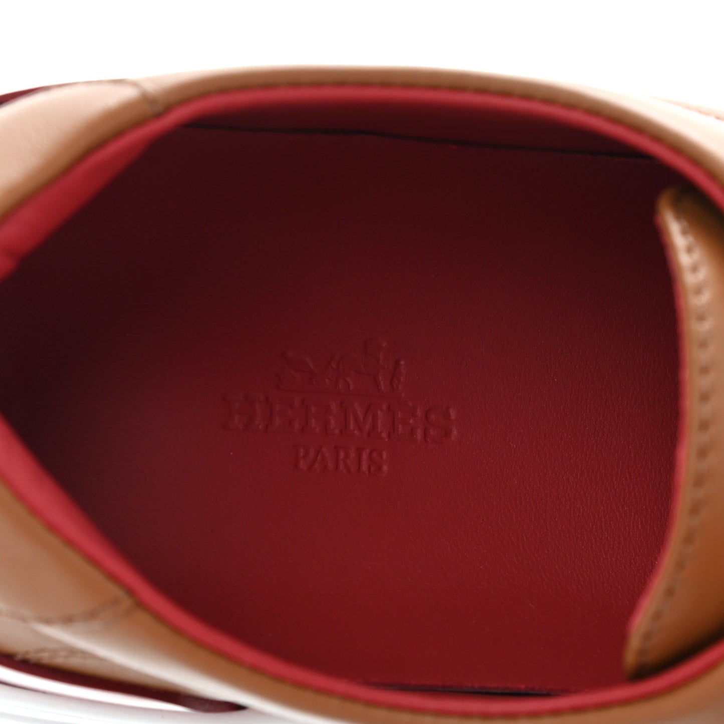 Calfskin Deep Sneakers 38 Naturel