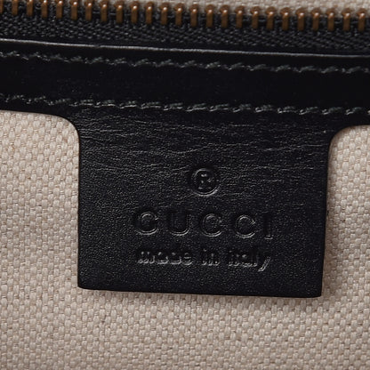 Gucci Calfskin Web Heart Medium GG Marmont Chain Handle Bag Black 6 of 18
