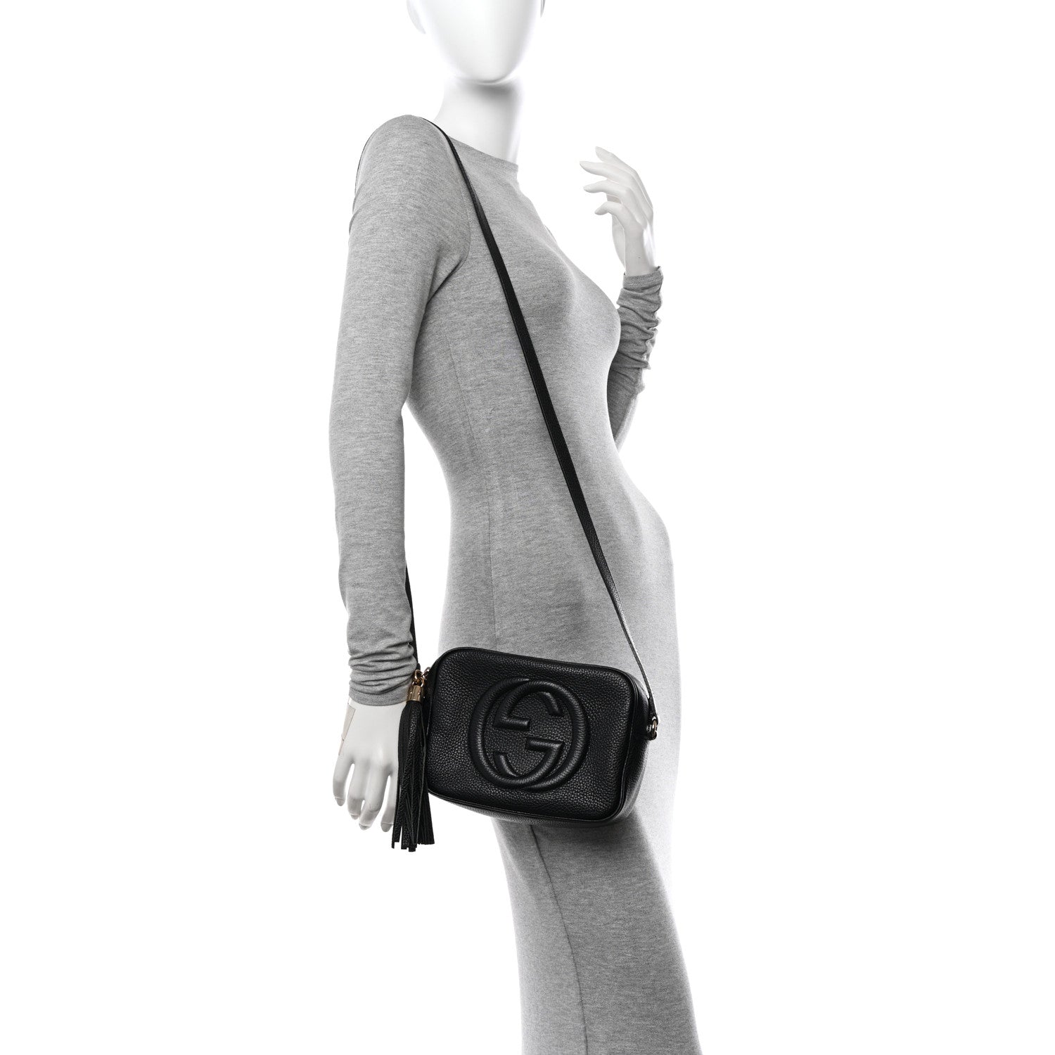 Gucci Pebbled Calfskin Small Soho Disco Bag Black 2 of 11