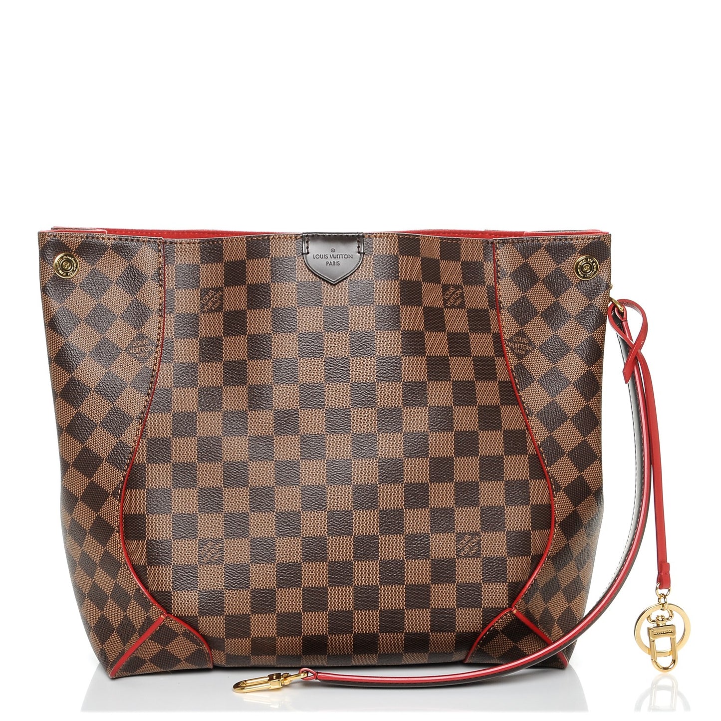 Damier Ebene Caissa Hobo Cherry