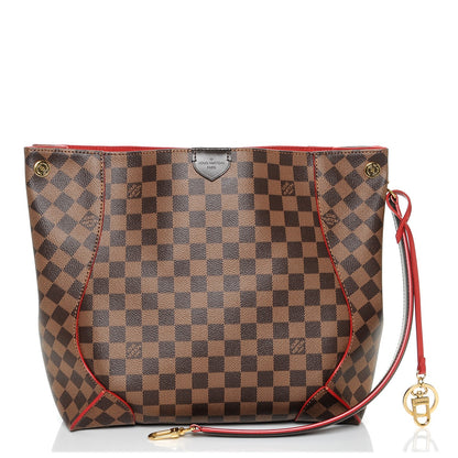 Louis Vuitton Damier Ebene Caissa Hobo Cherry 1 of 10