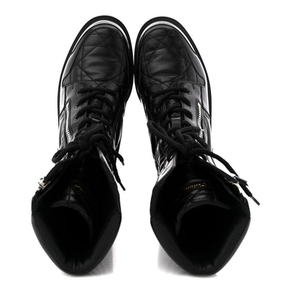 Christian Dior Calfskin Cannage D-Leader Ankle Boots 40.5 Black 2 of 11