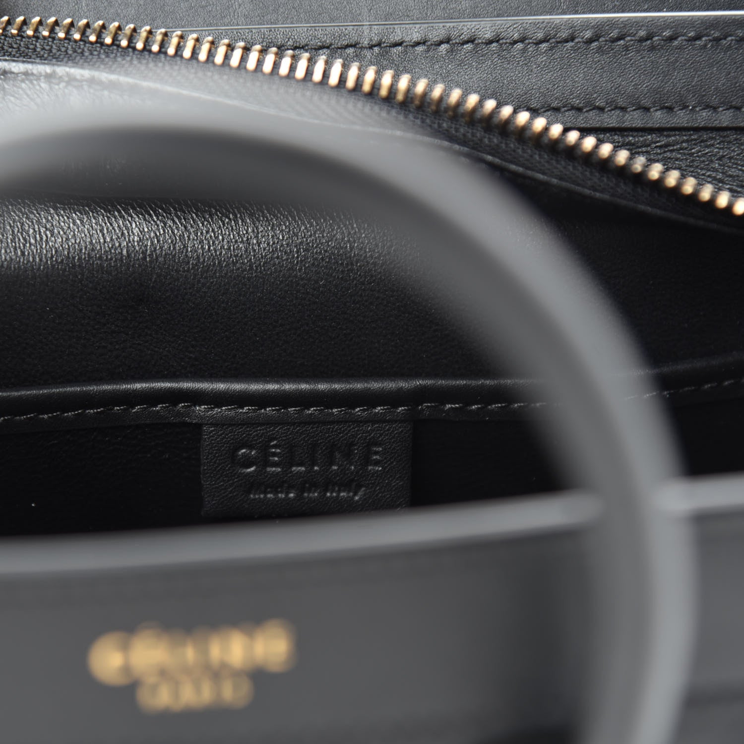 Celine Smooth Calfskin Nano Luggage Black 8 of 9