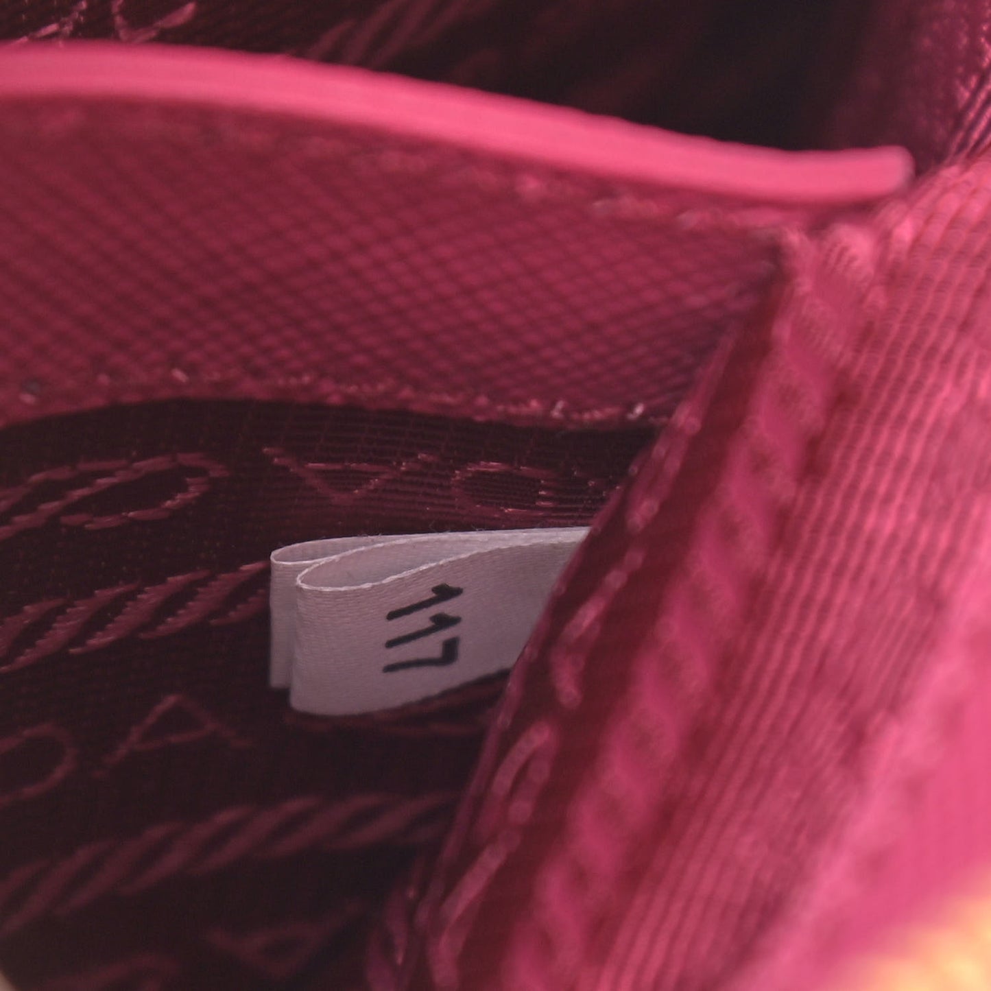 Saffiano Lux Micro Galleria Double Zip Tote Fuxia