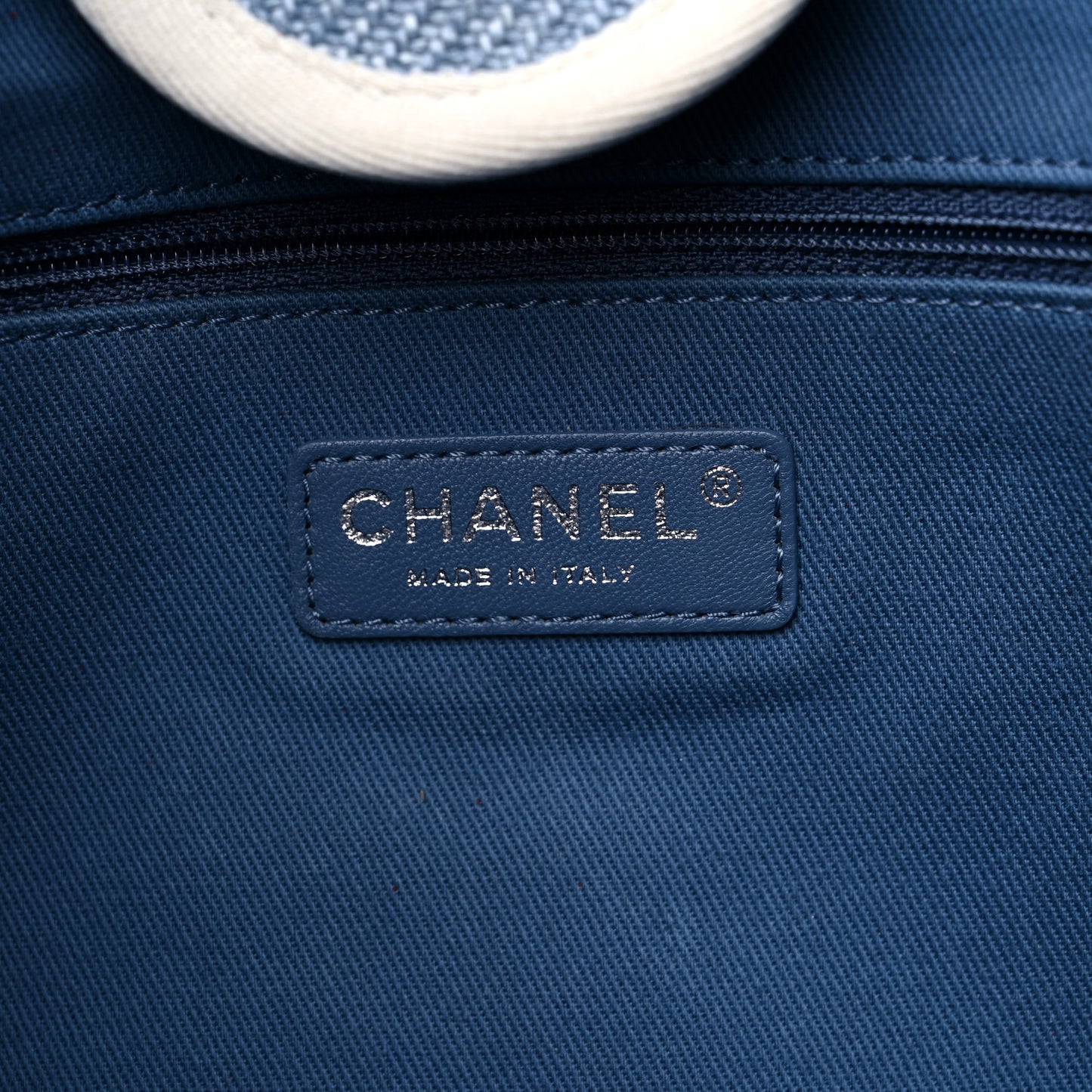 Canvas Medium Deauville Tote Denim Blue