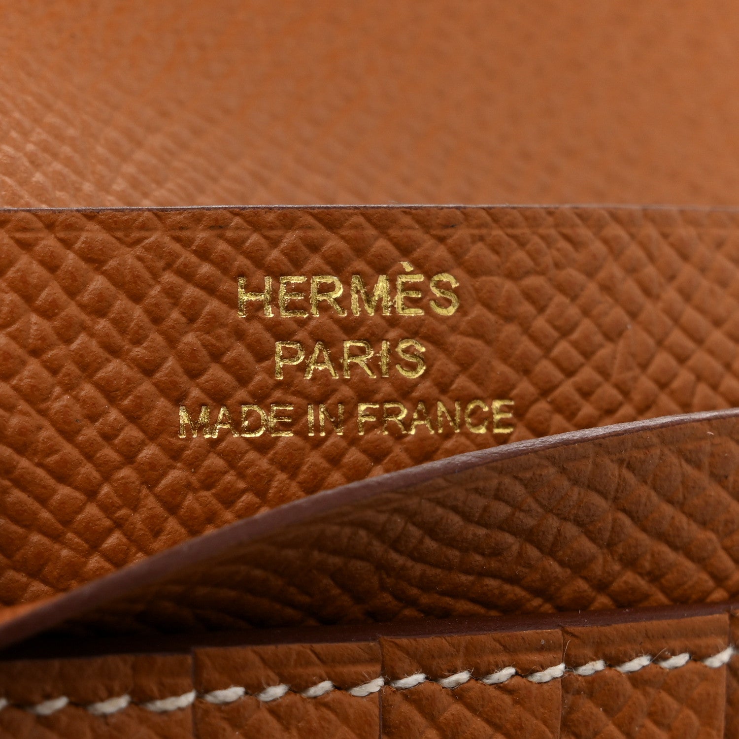 Hermes Epsom Bearn Compact Wallet Gold 6 of 9