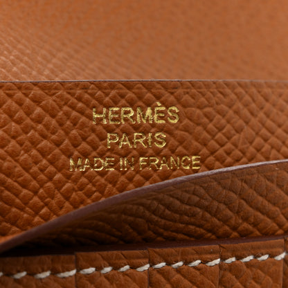 Hermes Epsom Bearn Compact Wallet Gold 6 of 9