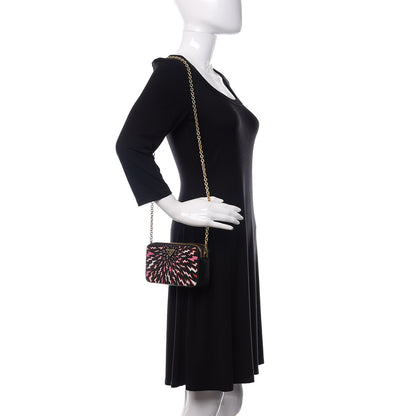 Prada X UNIVERSAL STUDIOS Saffiano Thunder Frankenstein Mini Double Zip Chain Crossbody Bag Lacca 2 of 10