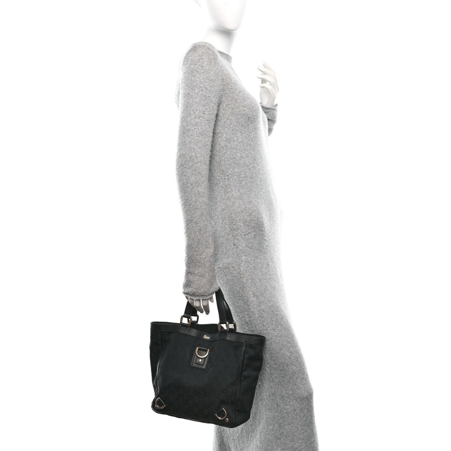 Monogram Small Abbey Tote Black