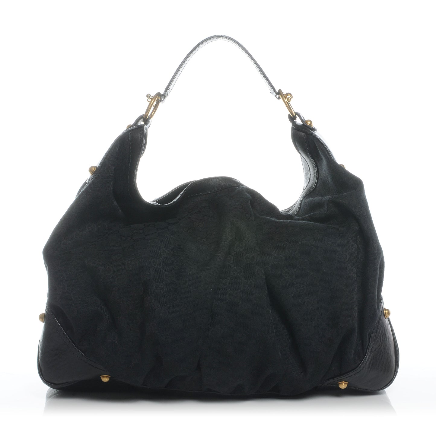 Monogram Large Jockey Hobo Black