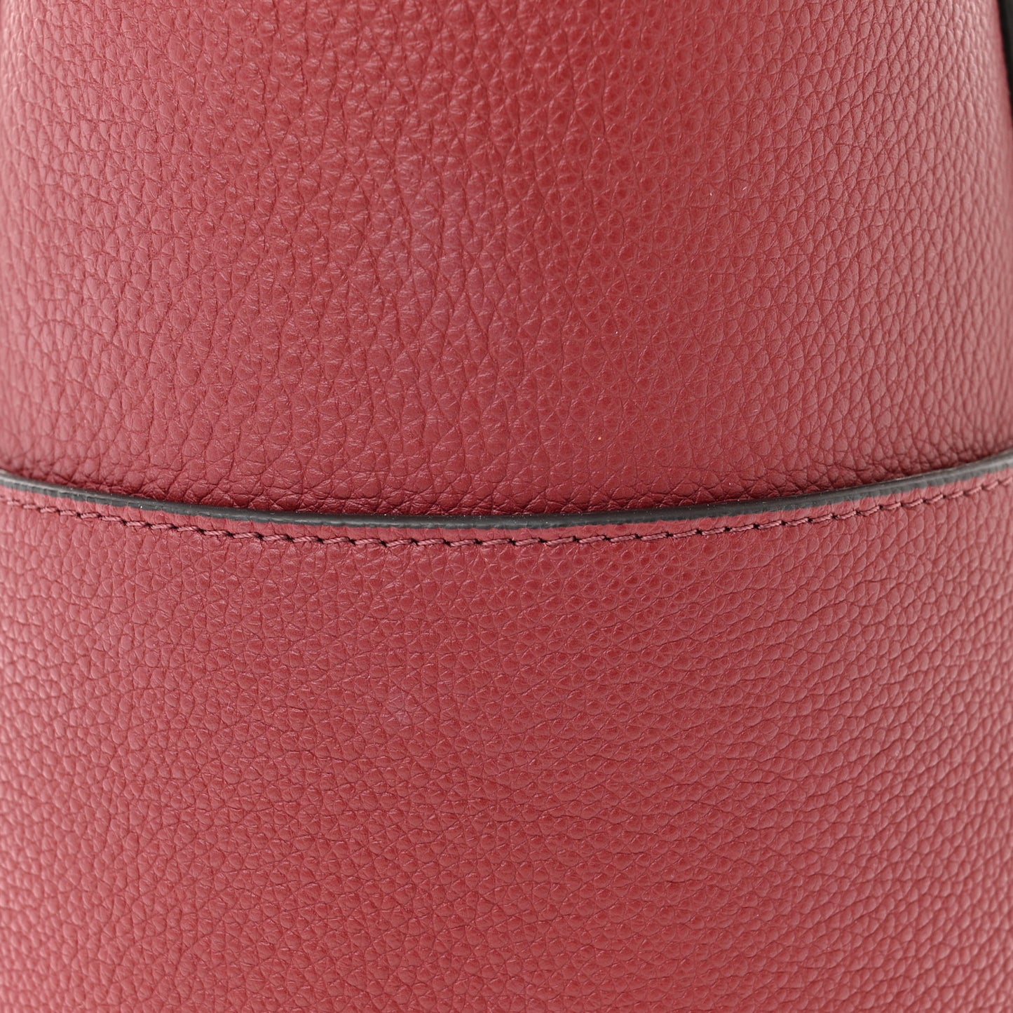 Soft Grained Calfskin Sangle Bucket Bag Light Burgundy