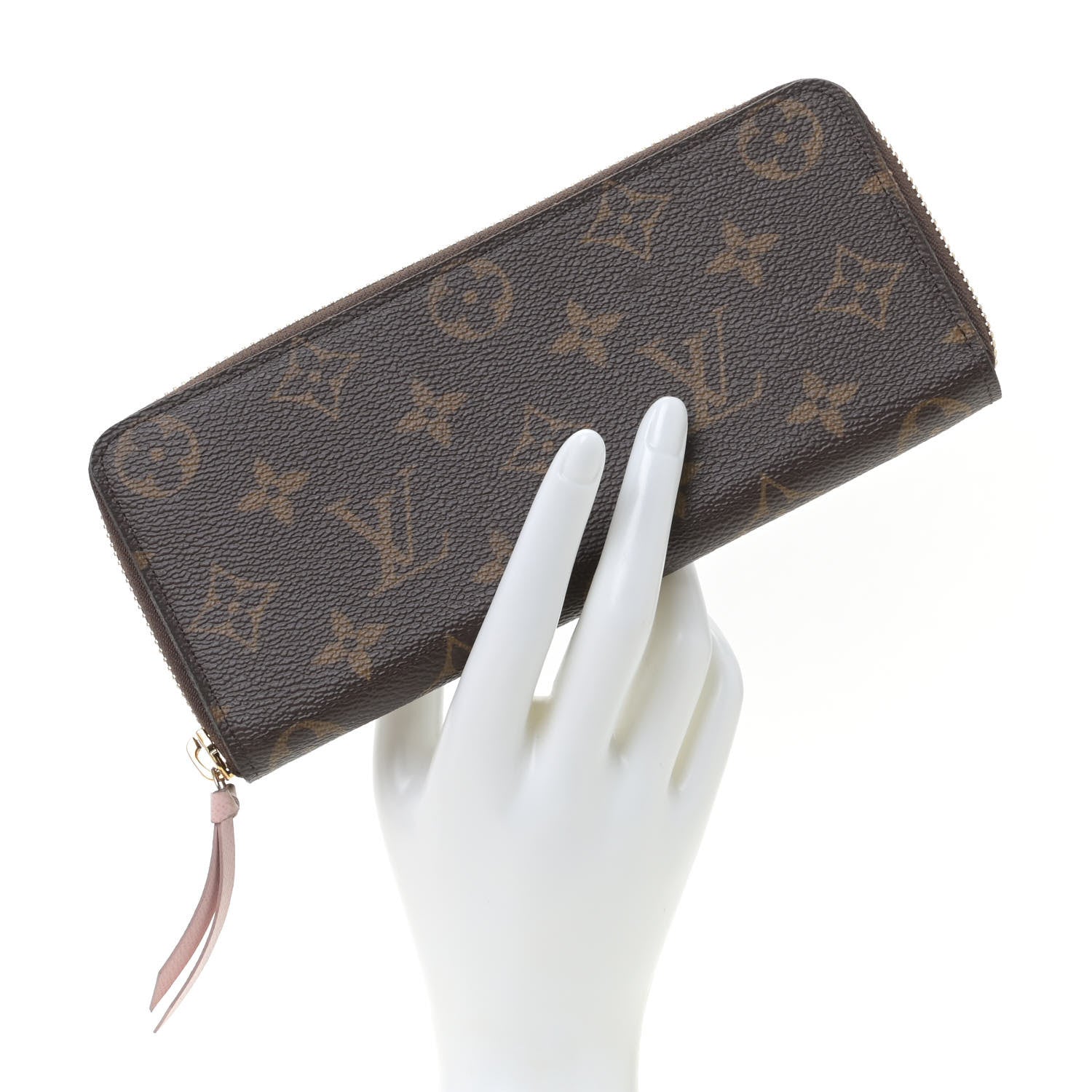 Louis Vuitton Monogram Clemence Wallet Rose Ballerine 2 of 10