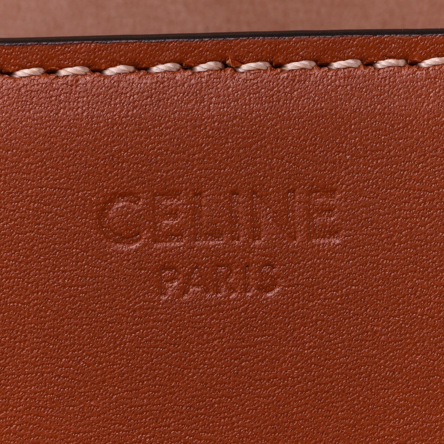 Celine Natural Calfskin Triomphe Shoulder Bag Tan 6 of 8