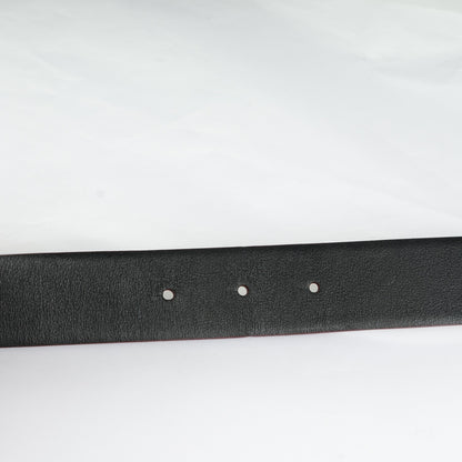 Chanel Calfskin CC Reversible Skinny Belt 85 34 Black Burgundy 4 of 6