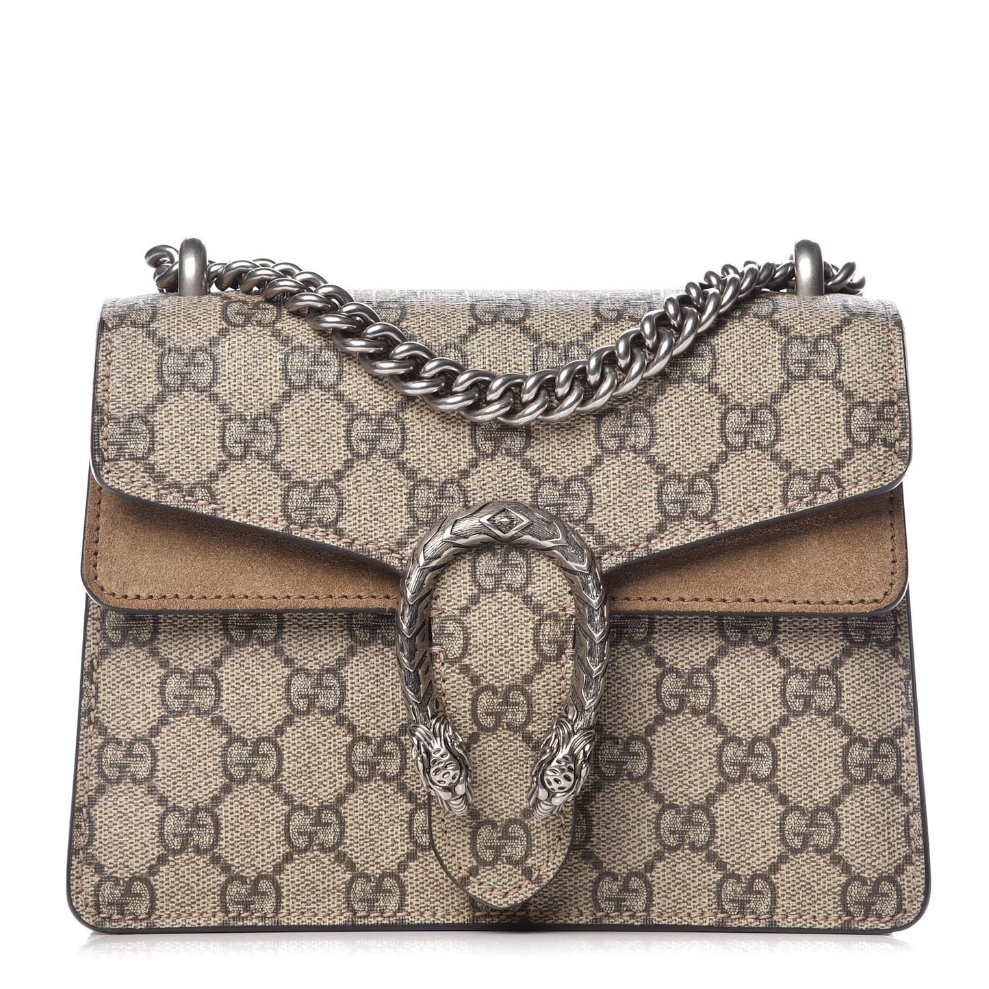GG Supreme Monogram Mini Dionysus Shoulder Bag Taupe