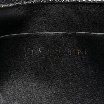 Saint Laurent Textured Patent Monogram Large Belle De Jour Clutch Black 6 of 10
