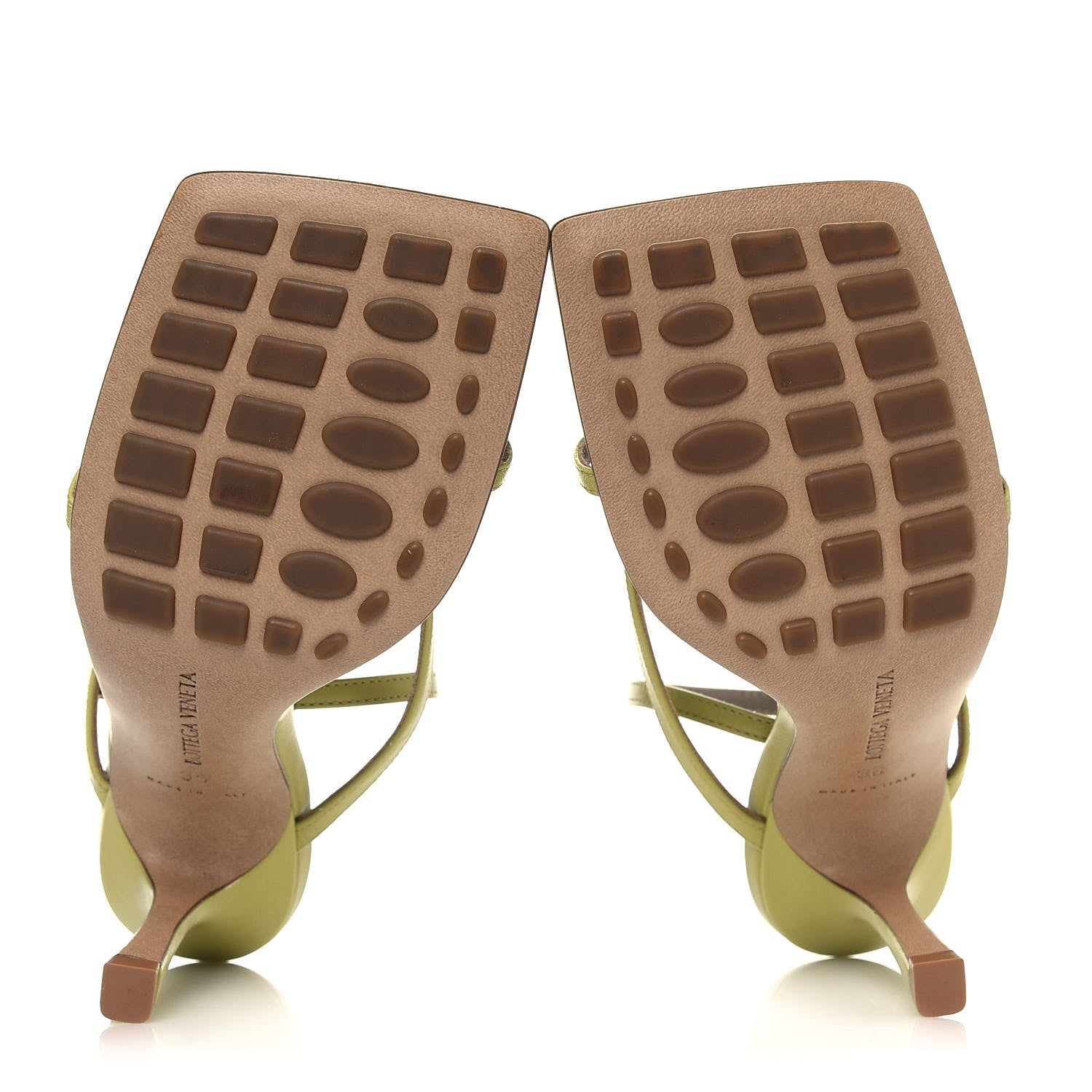Bottega Veneta Lambskin Stretch Multi Strap 90mm Sandals 36 Pistachio 5 of 7