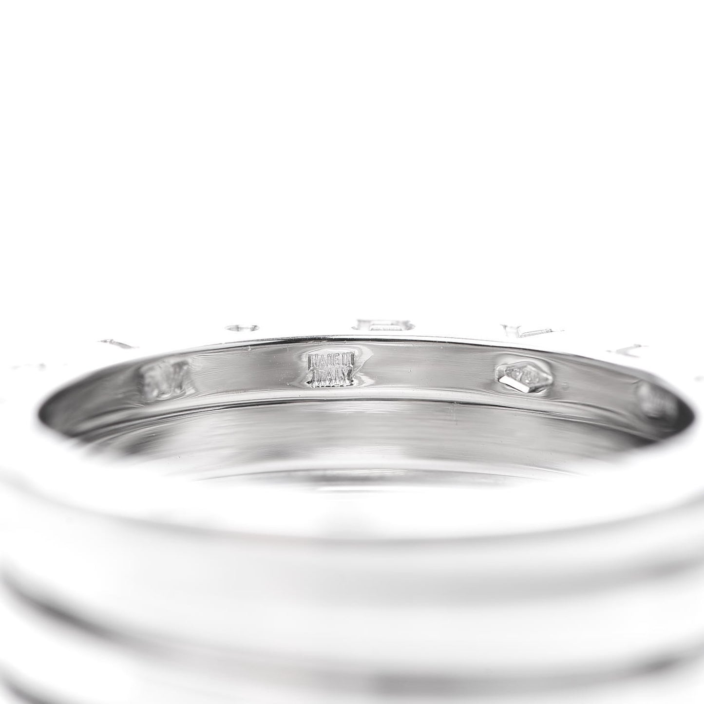 18K White Gold B.Zero1 4 Band Ring 57 8