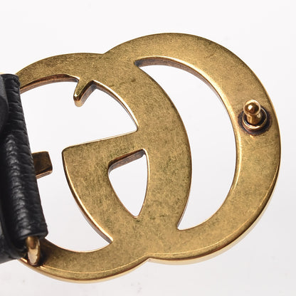 Gucci Textured Calfskin Double G 40mm Belt 95 38 Black 7 of 8