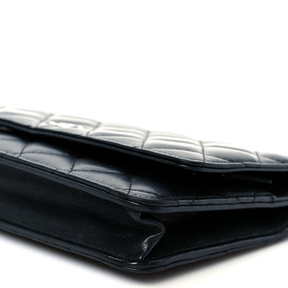 Chanel Lambskin Quilted Wallet On Chain WOC Black 22 of 24