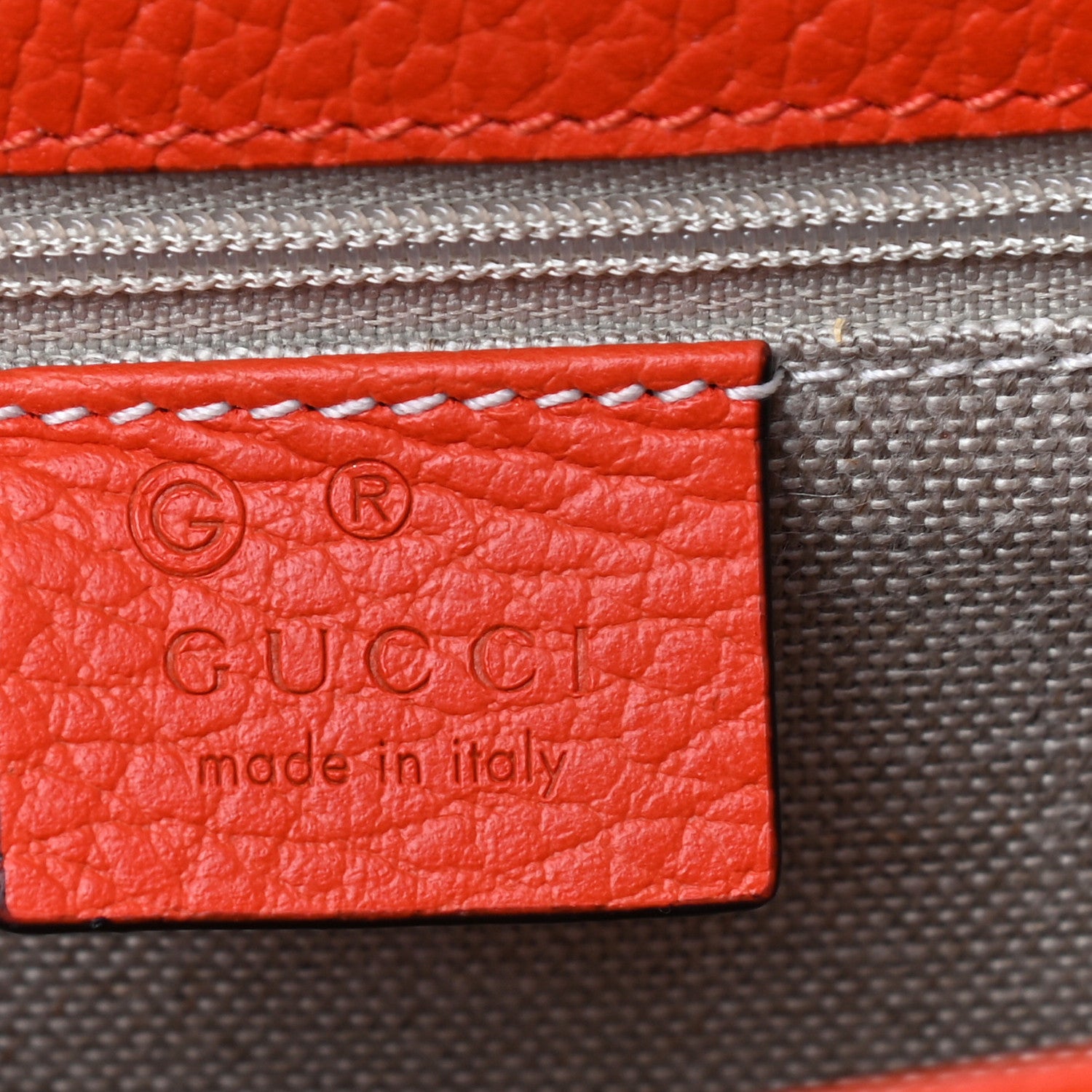 Gucci Dollar Calfskin Interlocking G Shoulder Bag Sun Orange 6 of 9