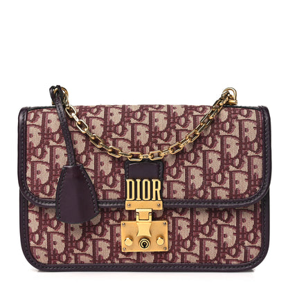 Christian Dior Oblique Dioraddict Flap Bag Burgundy 1 of 11