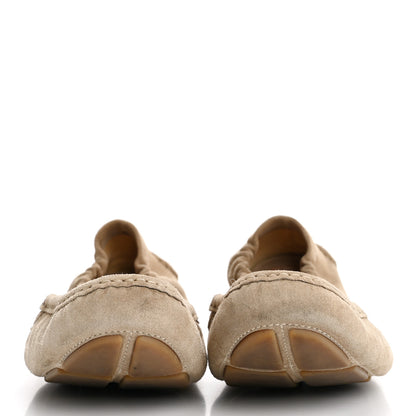 Prada Suede Flats 40.5 Ecru 3 of 12