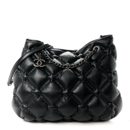 Chanel Calfskin Quilted Chesterfield Shoulder Bag Black 1 of 10