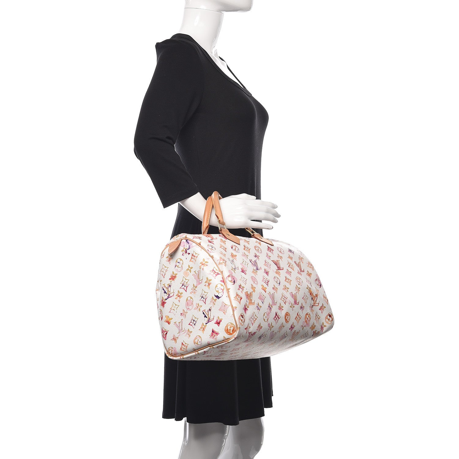 Louis Vuitton Watercolor Aquarelle Speedy 35 White 2 of 9